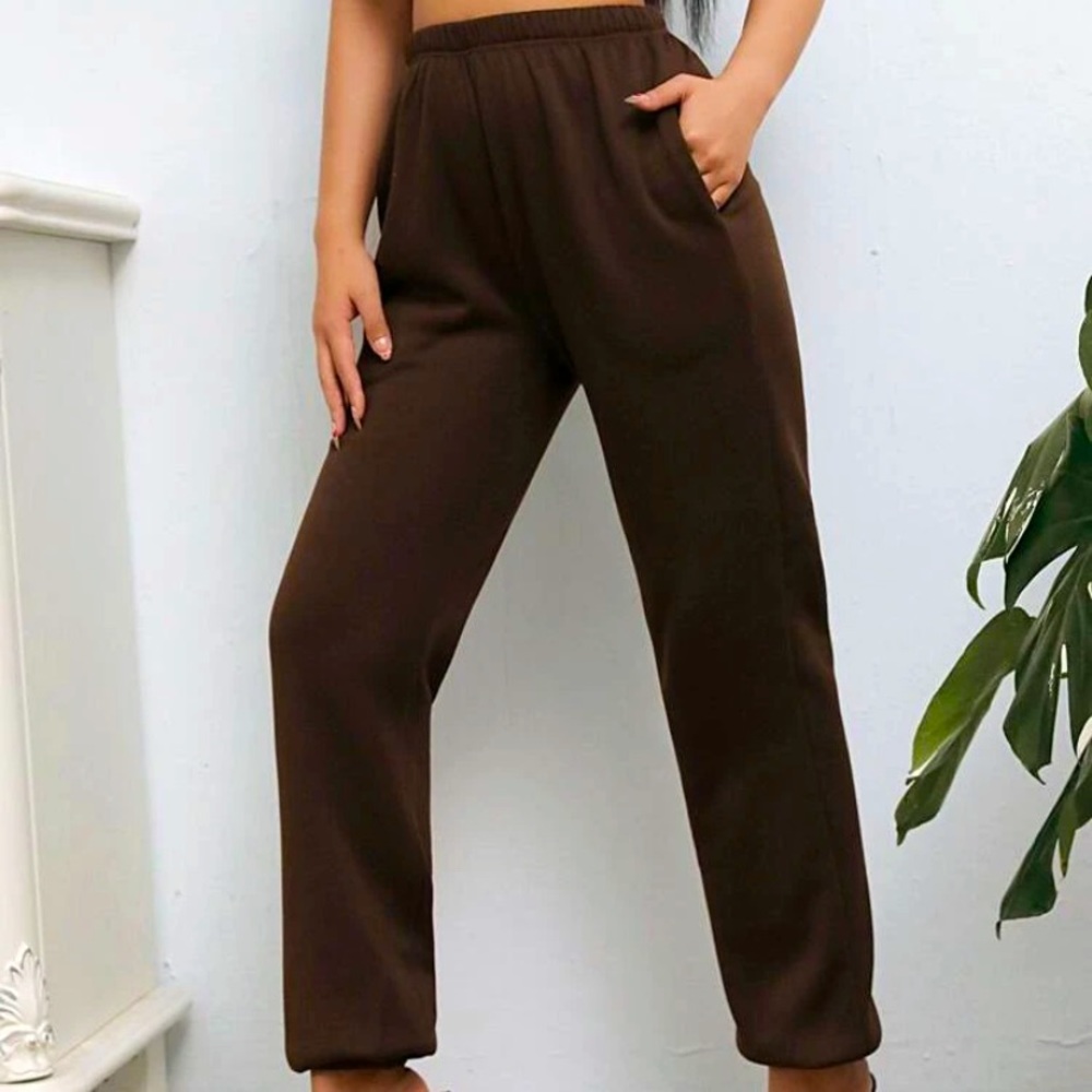 SHEIN brown sweatpants 🤎